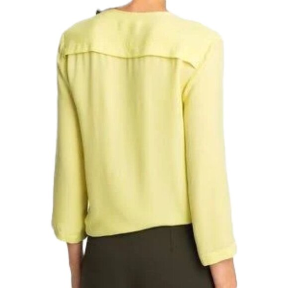 THEORY Brundia Silk Blouse Size P - Picture 2 of 10